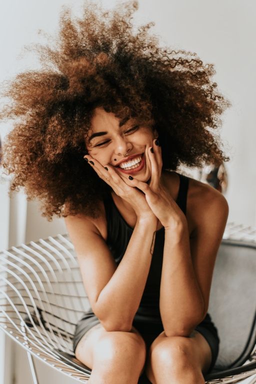 Woman smiling Woman smiling
